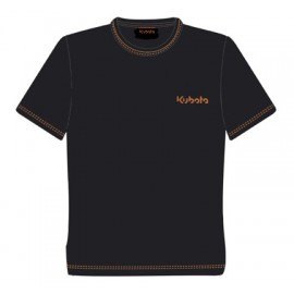 Tee-shirt noir/orange